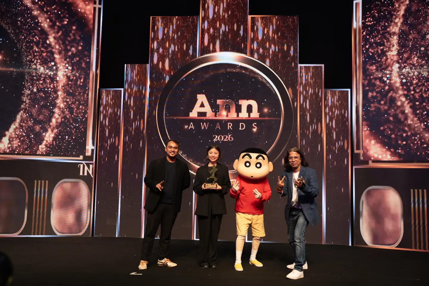 TV Asahi receiving ANN Awards 2026 for Shin chan in India