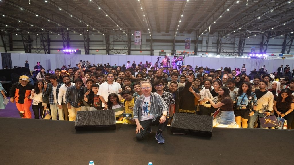 Naruto Director Hayato Date with thousands of Indian anime fans at Nesco Mumbai